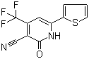2-Oxo-6-thiophen-2-yl-4-trifluoromethyl-1,2-dihydropyridine-3-carbonitrile
